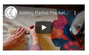 how to add partial placket